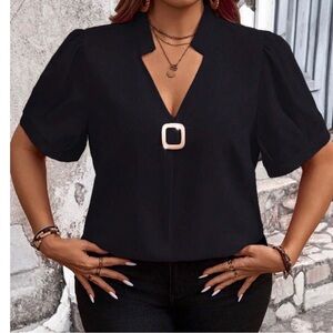 NEW-Women’s Black Blouse Size 1X